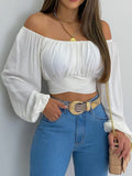 Flirty Lace-Up Crop Top