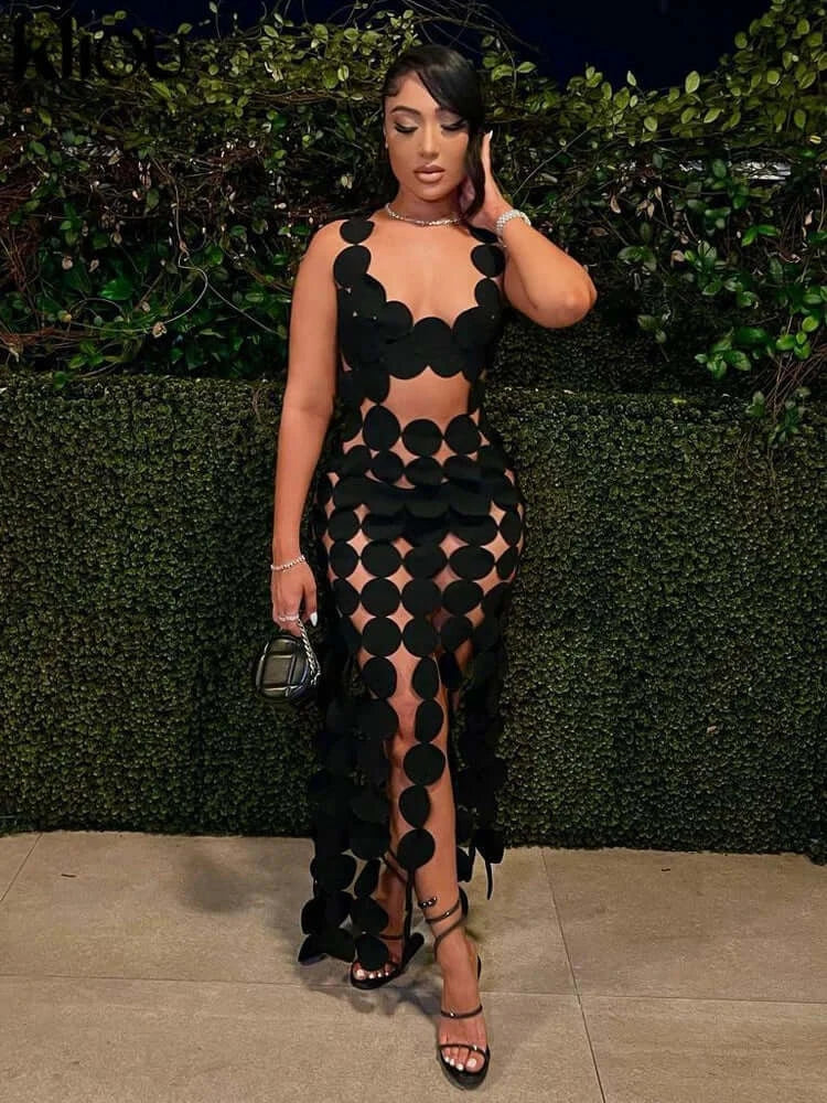 Midnight Allure Cut-Out Mini Dress