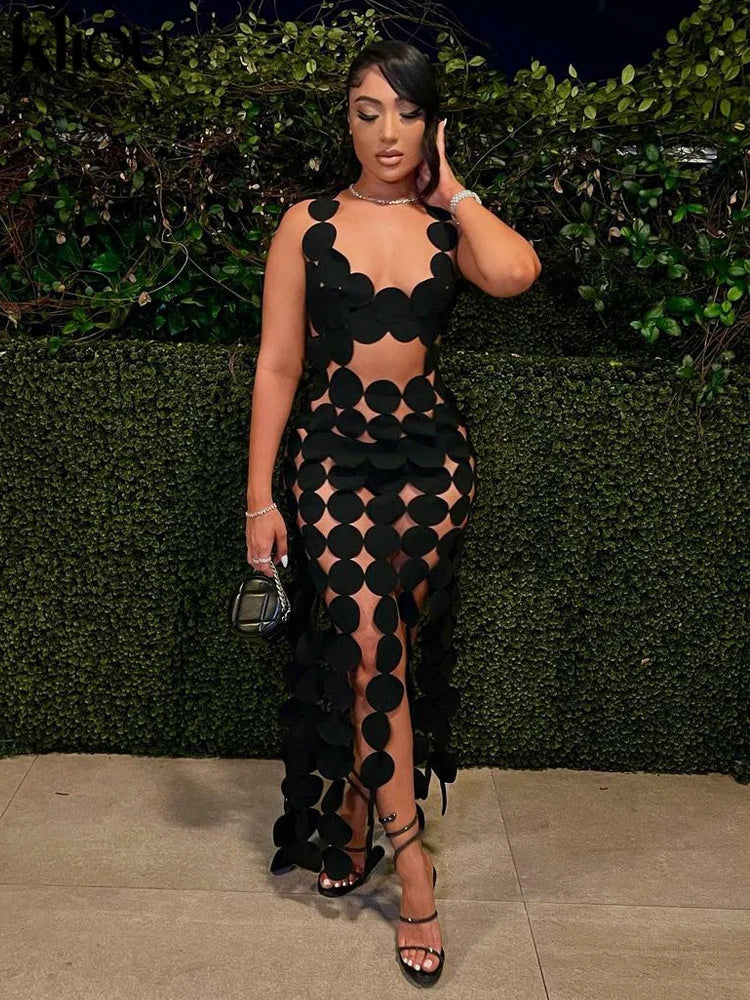 Midnight Allure Cut-Out Mini Dress