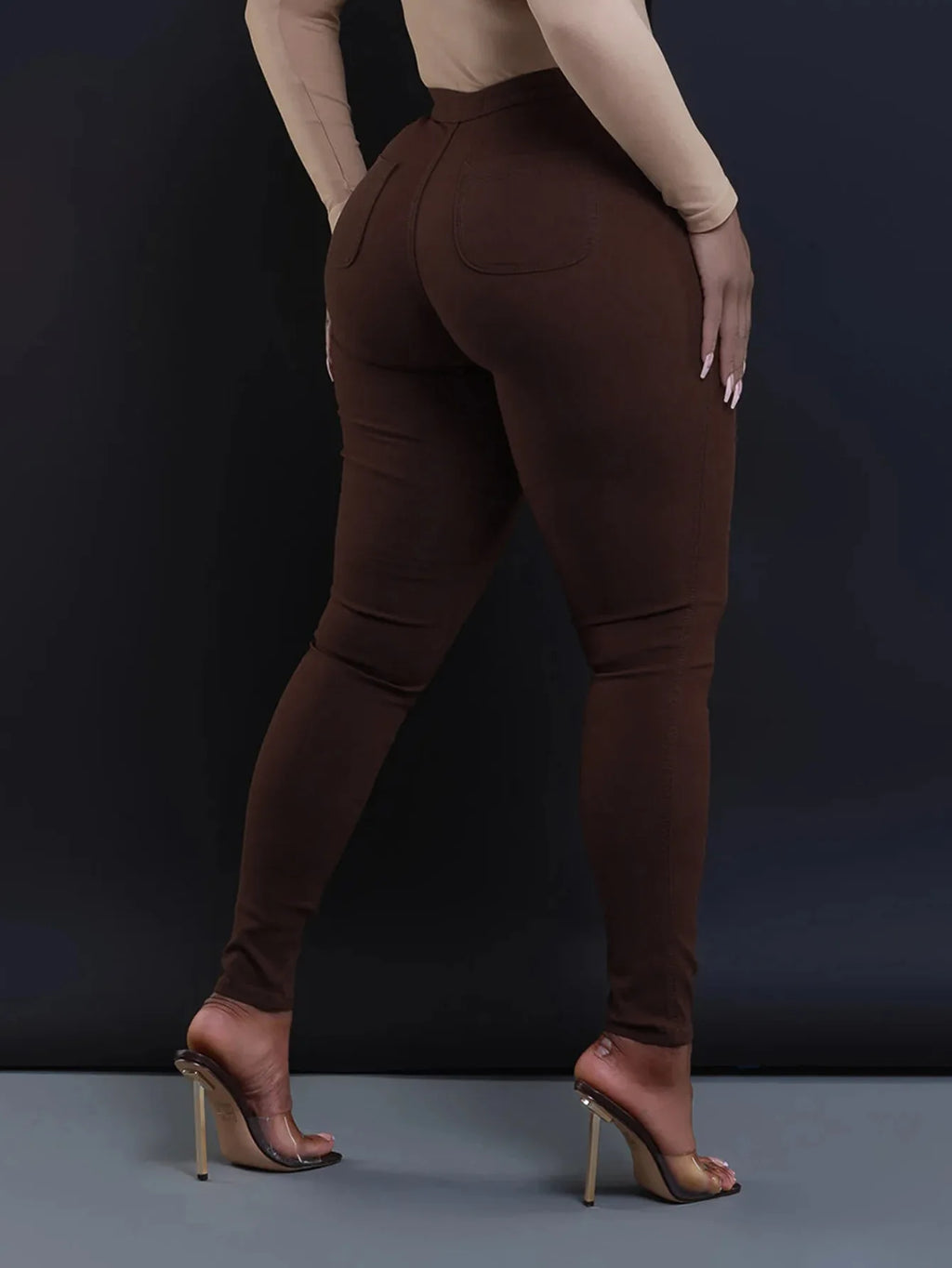 High-Waisted Skinny Jeans