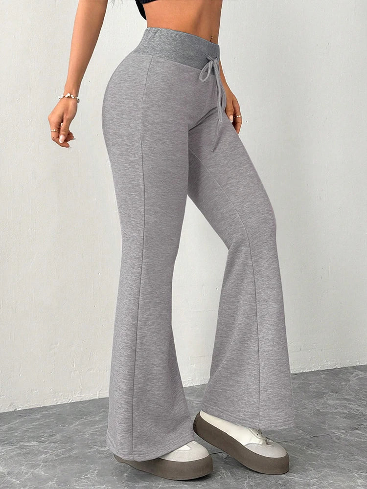 Chic Lace-Up Streetwear Pants - Effortless Style