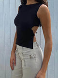 Seductive Backless Crop Top