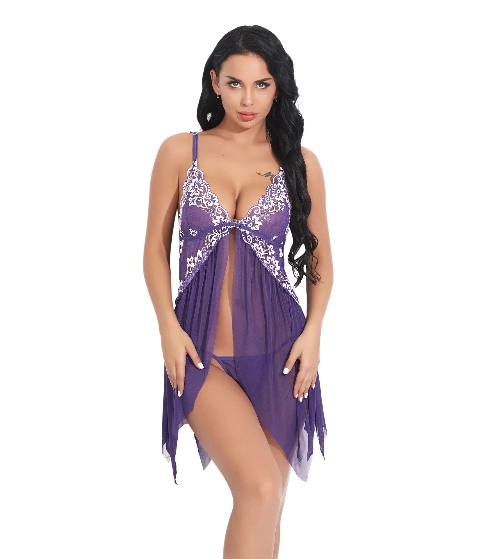 Lace Mesh Babydoll