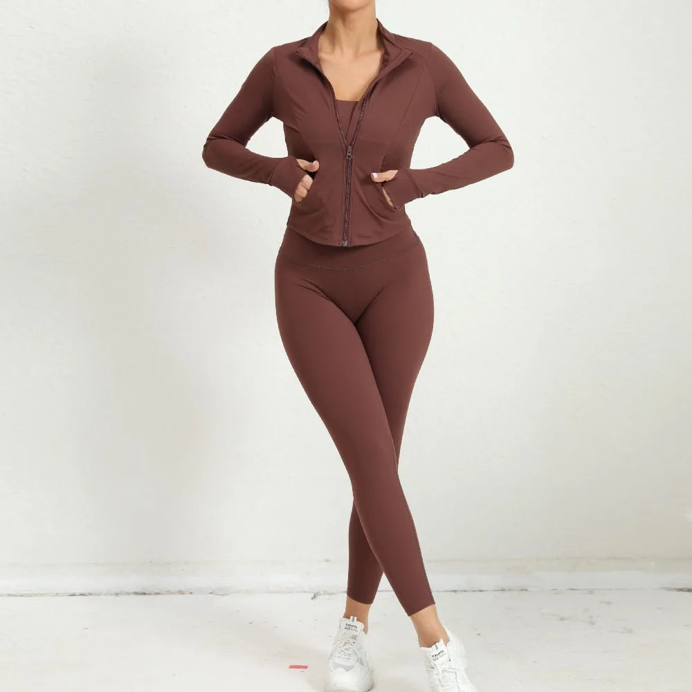 Yoga Jacket & Leggings Set