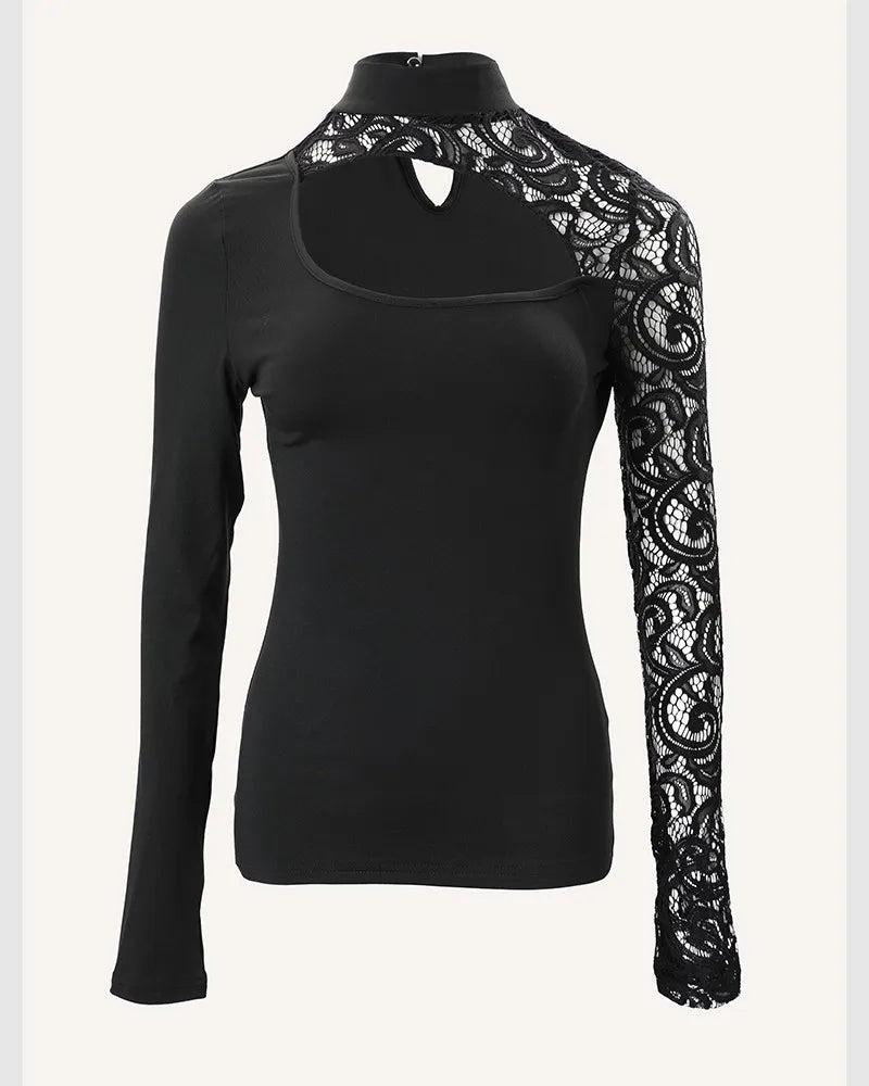 Lace Cutout Top