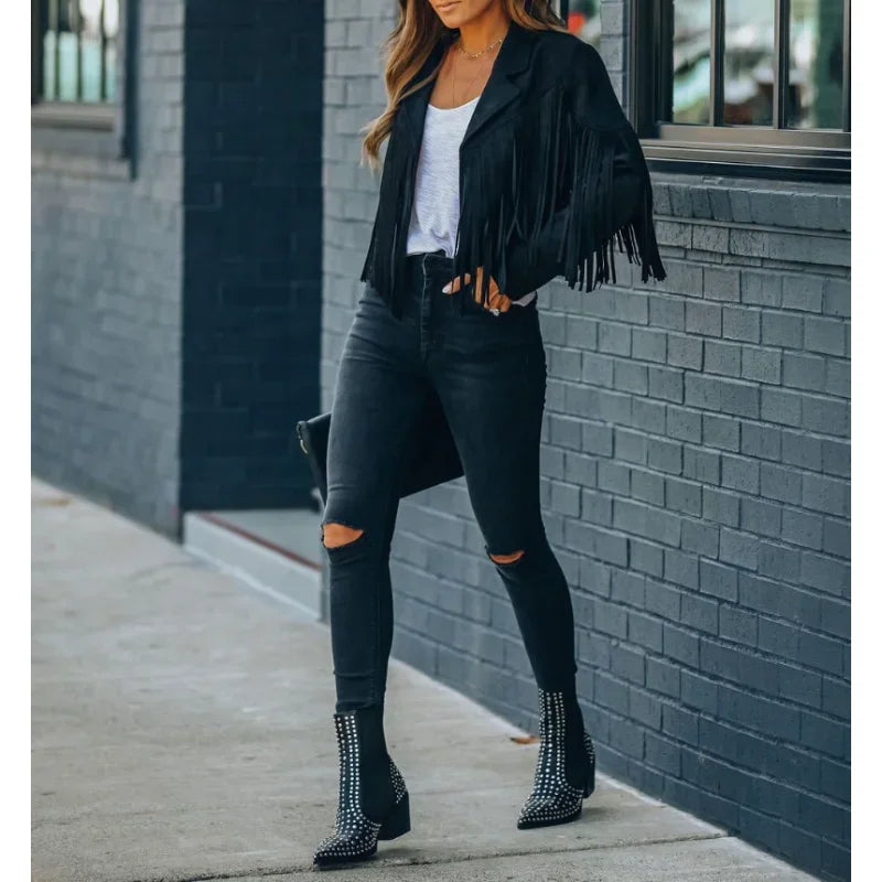 Fringe Suede Jacket