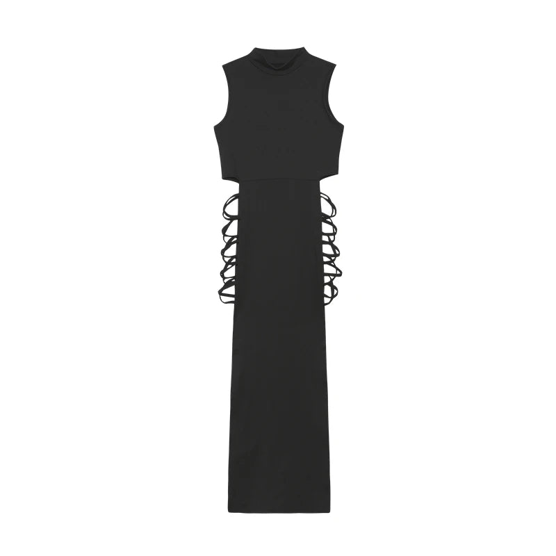 Daring Criss-Cross Cut-Out Dress - Bodycon Side Lace-Up Mini