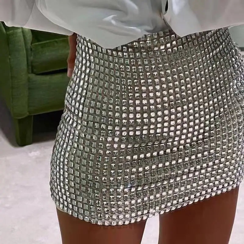 Sequined Mini Skirt
