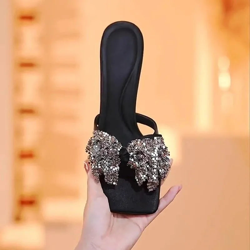 Velvet Stiletto Heels