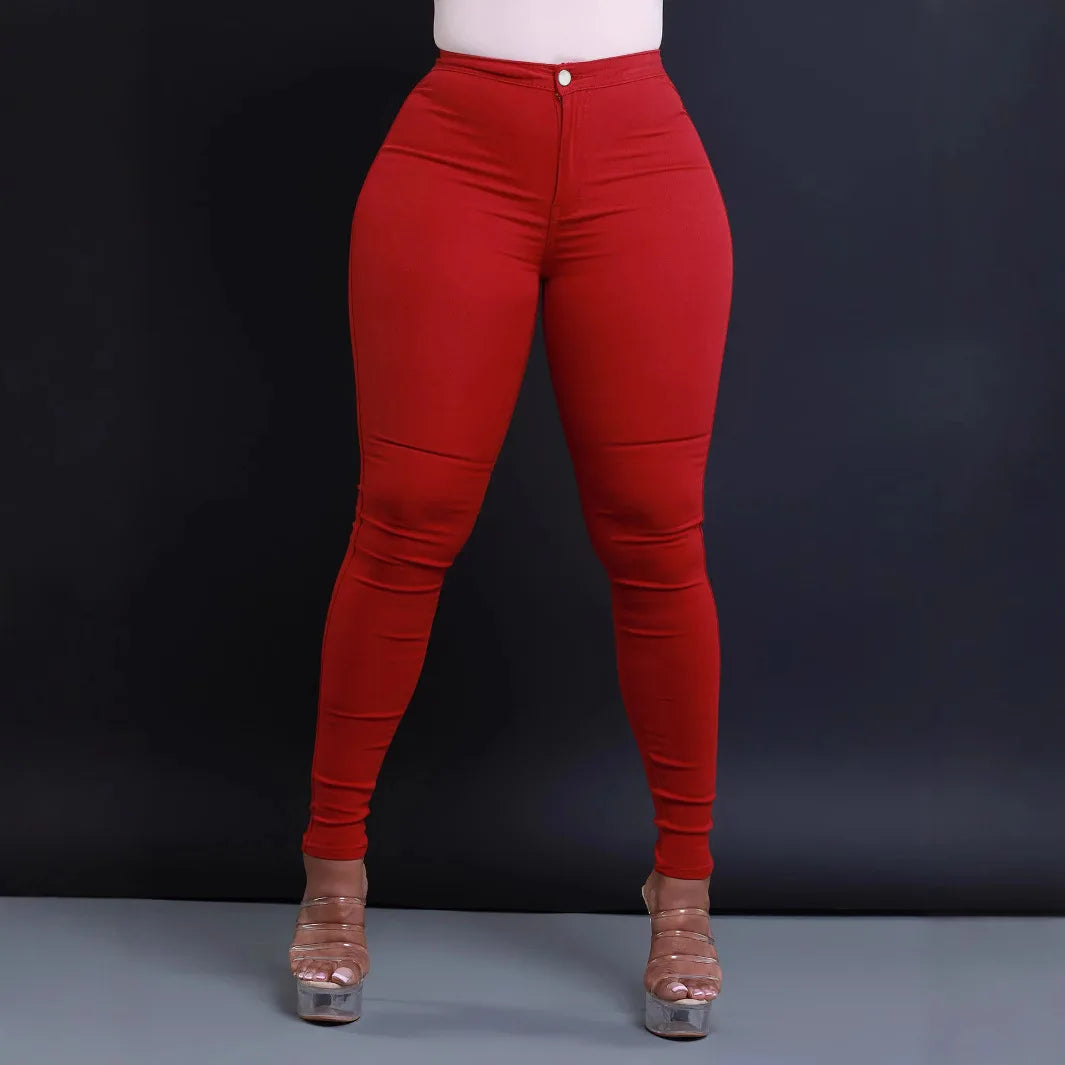 High-Waisted Skinny Jeans