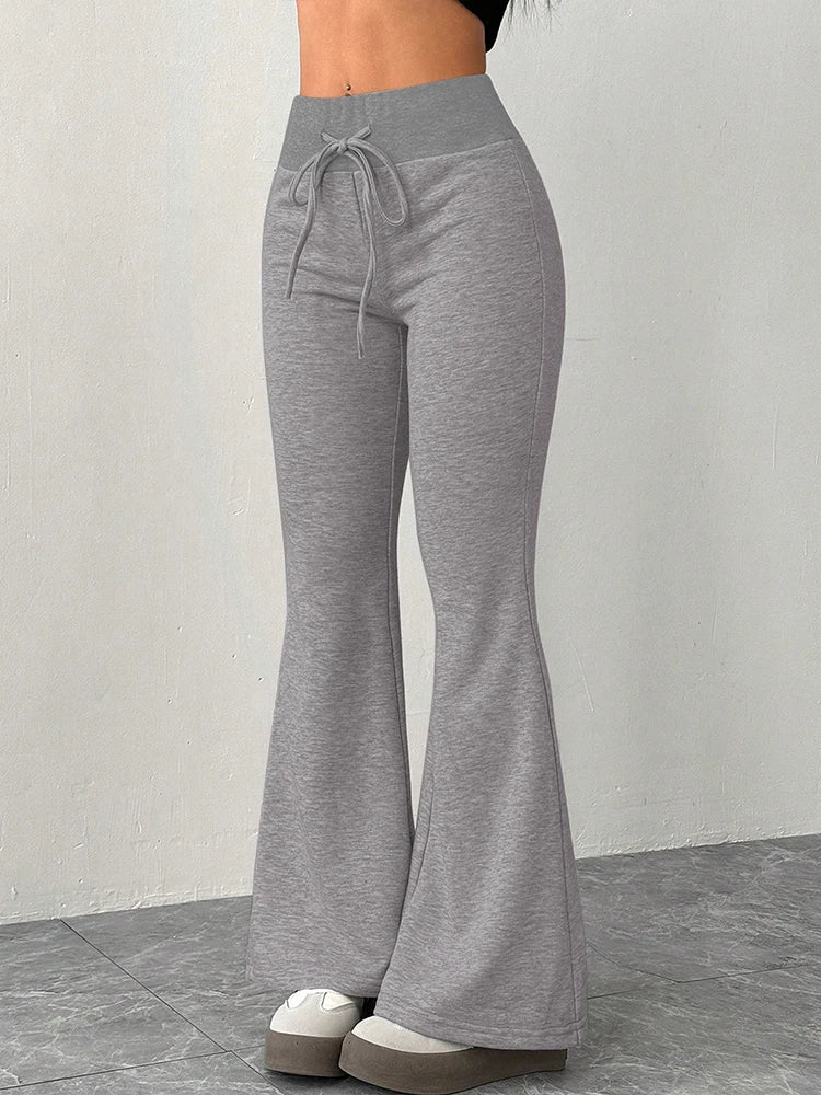 Chic Lace-Up Streetwear Pants - Effortless Style